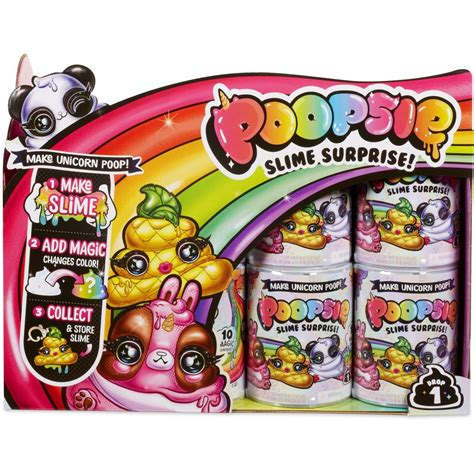 Poopsie Cutie tooties surprise is a totally new slime & unboxing experience Snip or pop the glitter unicorn poop for a slime surprise and reveal your Mystery Cutie tooties character. . Poopsy slime surprise
